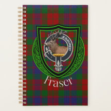 Fraser Scottish Clan Tartan & Crest