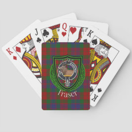 Fraser Scottish Clan Tartan & Crest Pokerkaarten