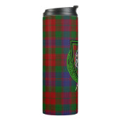 Fraser Scottish Clan Tartan & Crest Thermosbeker (Gedraaid links)
