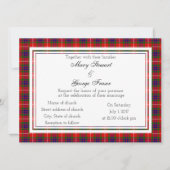 Fraser Scottish Wedding Invitation Kaart (Voorkant)