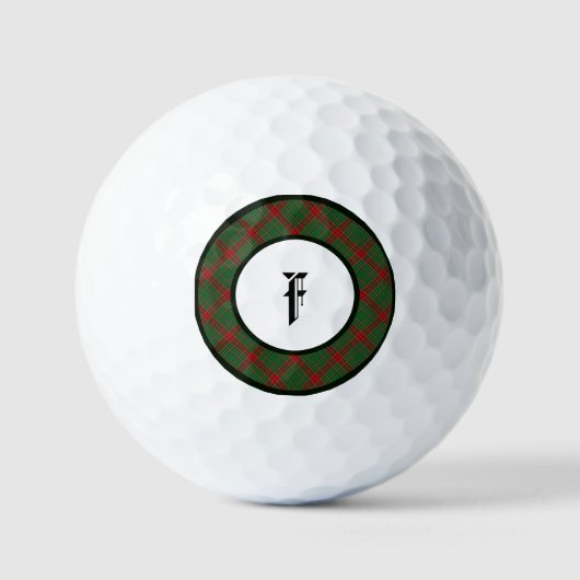 Fraser Tartan Clan Pset Golf Balls Golfballen (Voorkant)