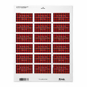 Fraser Tartan Etiket (Full Sheet)