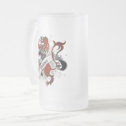 Fraser Tartan Lion Matglas Bierpul (Voorkant links)