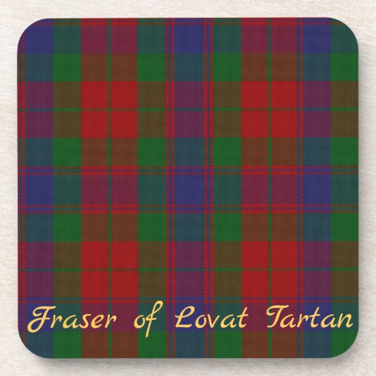 Fraser Tartan Onderzetters Huwelijk Geschenk Set v (Voorkant)