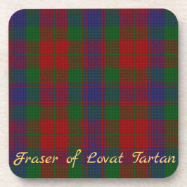 Fraser Tartan Onderzetters Huwelijkscadeau Set van