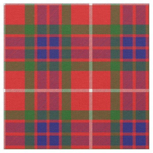 Fraser Tartan Print Stof (Close Up)