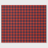 Fraser tartan red green blue paars plaid cadeaupapier (Vlak)
