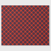 Fraser tartan red green blue paars plaid cadeaupapier (Vlak)