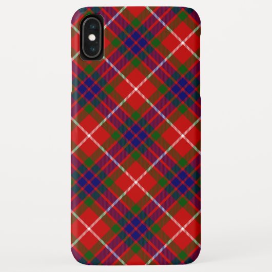 Fraser tartan red green blue paars plaid Case-Mate iPhone case (Achterkant)