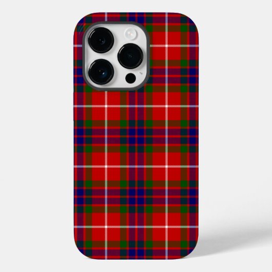 Fraser tartan red green blue paars plaid Case-Mate iPhone case (Achterkant)
