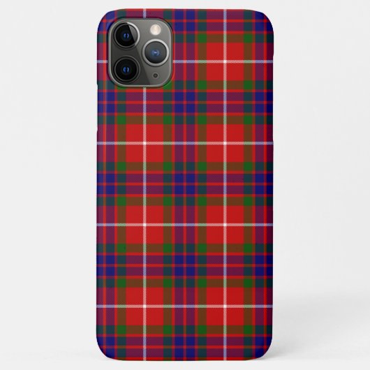 Fraser tartan red green blue paars plaid Case-Mate iPhone case (Achterkant)