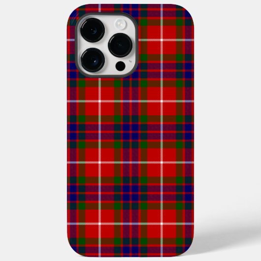 Fraser tartan red green blue paars plaid Case-Mate iPhone case (Achterkant)