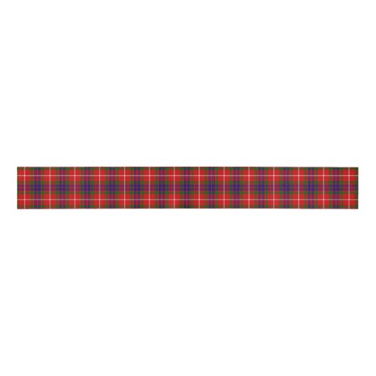 Fraser tartan red green blue paars plaid grosgrain lint (Voorkant)