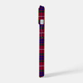 Fraser tartan red green blue paars plaid iPhone 15 case (Linkerkant)