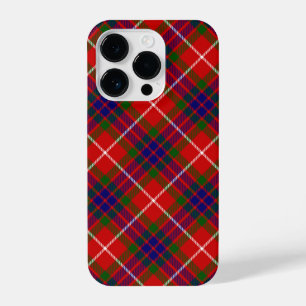Fraser tartan red green blue paars plaid iPhone 14 plus hoesje