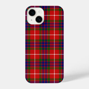 Fraser tartan red green blue paars plaid iPhone 14 hoesje