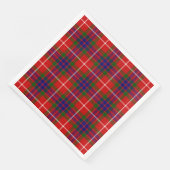 Fraser tartan red green blue paars plaid servet (Hoek)