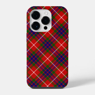 Fraser tartan rood groen blauw paars ruit iPhone 14 plus hoesje