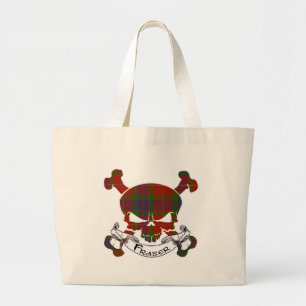 Fraser Tartan Skull Canvas tas