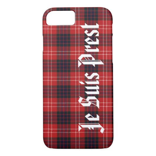 Fraser Tarten Je Suis Prest Case-Mate iPhone Case (Achterkant)