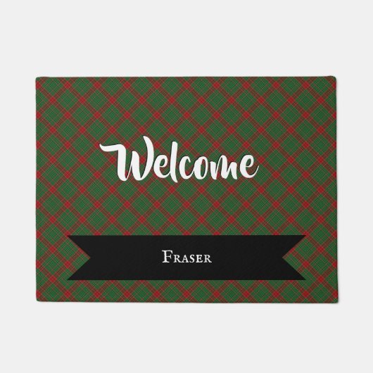Fraser van Castle Leathers Tartan Schotse Ruit Pat Deurmat (Voorkant)