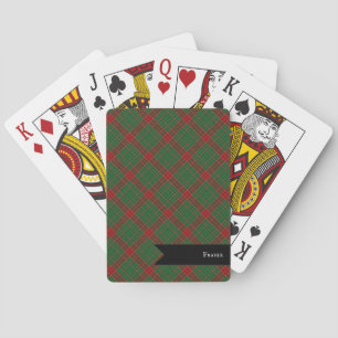 Fraser van Castle Leathers Tartan Schotse Ruit Pat Pokerkaarten