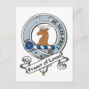 Fraser van Lovat Clan Badge Briefkaart