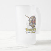 Fraser van Lovat Clan Badge Matglas Bierpul (Voorkant rechts)