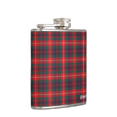 Fraser van Lovat Clan Tartan Monogram Heupfles (Rechts)