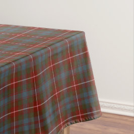 Fraser van Lovat Muted Red en Blue Tartan Tafelkleed