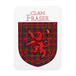 Fraser van Lovat Tartan Scottish Pset Magneet