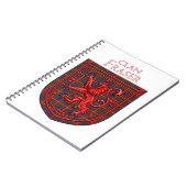 Fraser van Lovat Tartan Scottish Pset Notitieboek (Linkerzijde)