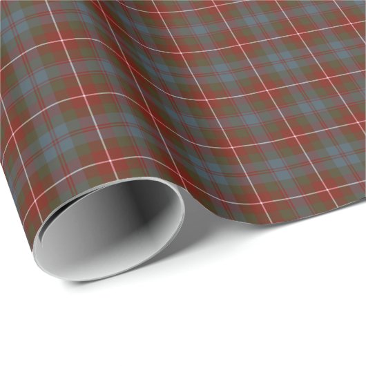 Fraser van Lovat Weathered Clan Tartan Cadeaupapier (Rol Hoek)