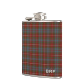 Fraser van Lovat Weathered Tartan Monogram Heupfles (Links)