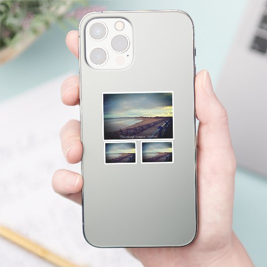 Fraserburgh Bay Seot Walk, Schotland 3 Afbeelding Sticker (Telefoon)