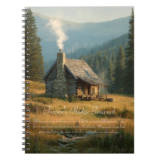 Fraser's Ridge Cabin Sassenach Notitieboek (Voorkant)
