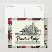 Fraser's Ridge Homestead Quilt Outlandish Briefkaa Briefkaart (Voorkant / Achterkant)
