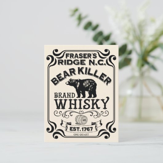 Fraser's Ridge Whisky Briefkaart (Staand voorkant)