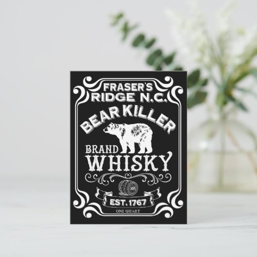 Fraser's Ridge Whisky Briefkaart (Staand voorkant)