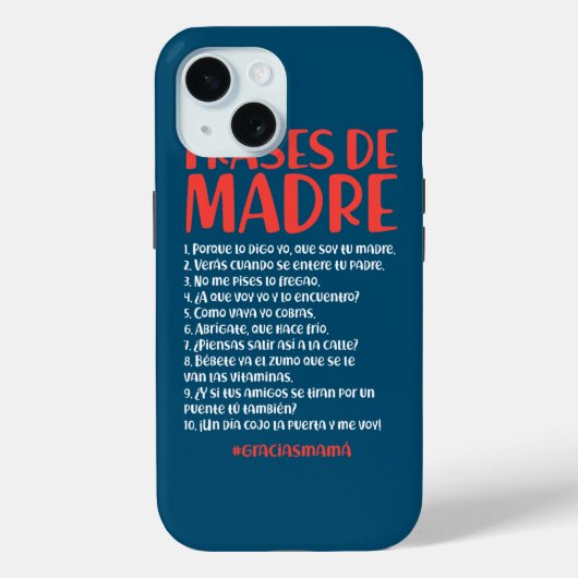 Frases de Madre Case-Mate iPhone Case (Achterkant)