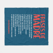 Frases de Madre Fleece Deken (Voorkant (Horizontaal))