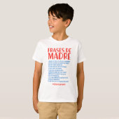 Frases de Madre T-shirt (Voorkant volledig)