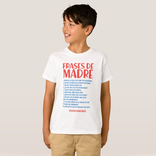 Frases de Madre T-shirt (Voorkant volledig)