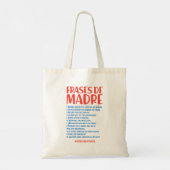 Frases de Madre Tote Bag (Achterkant)