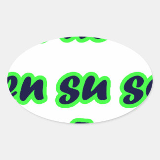 Frases master 14.09 ovale sticker