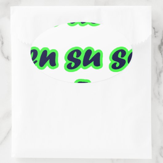 Frases master 14.09 ovale sticker (Tas)