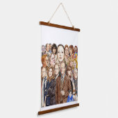 Frasier - Collage Hangend Wandkleed (Gebogen)