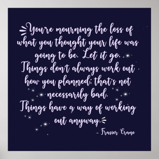 Frasier Crane Quote Poster (Voorkant)