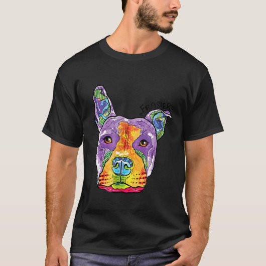 Frasier The Rescue Pitbull Hond T-shirt (Voorkant)