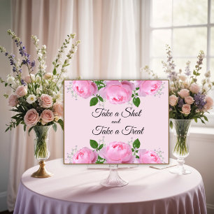 Frassante roze rozen, neem een schok, neem een Tre Poster